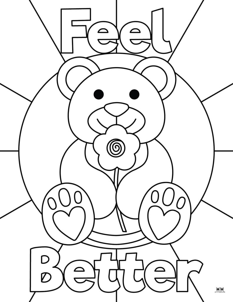 Get well soon coloring pages