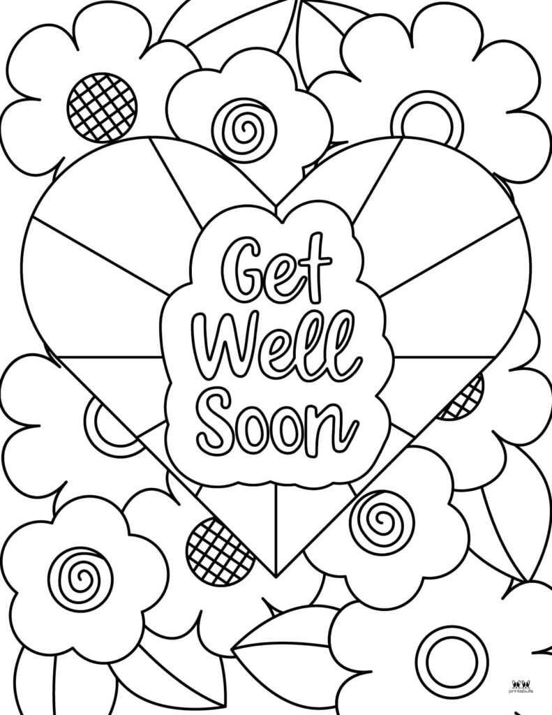 Get well soon coloring pages