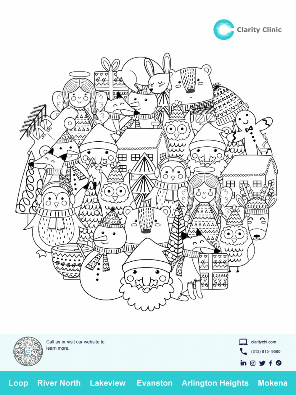 Download coloring pages free from clarity clinic