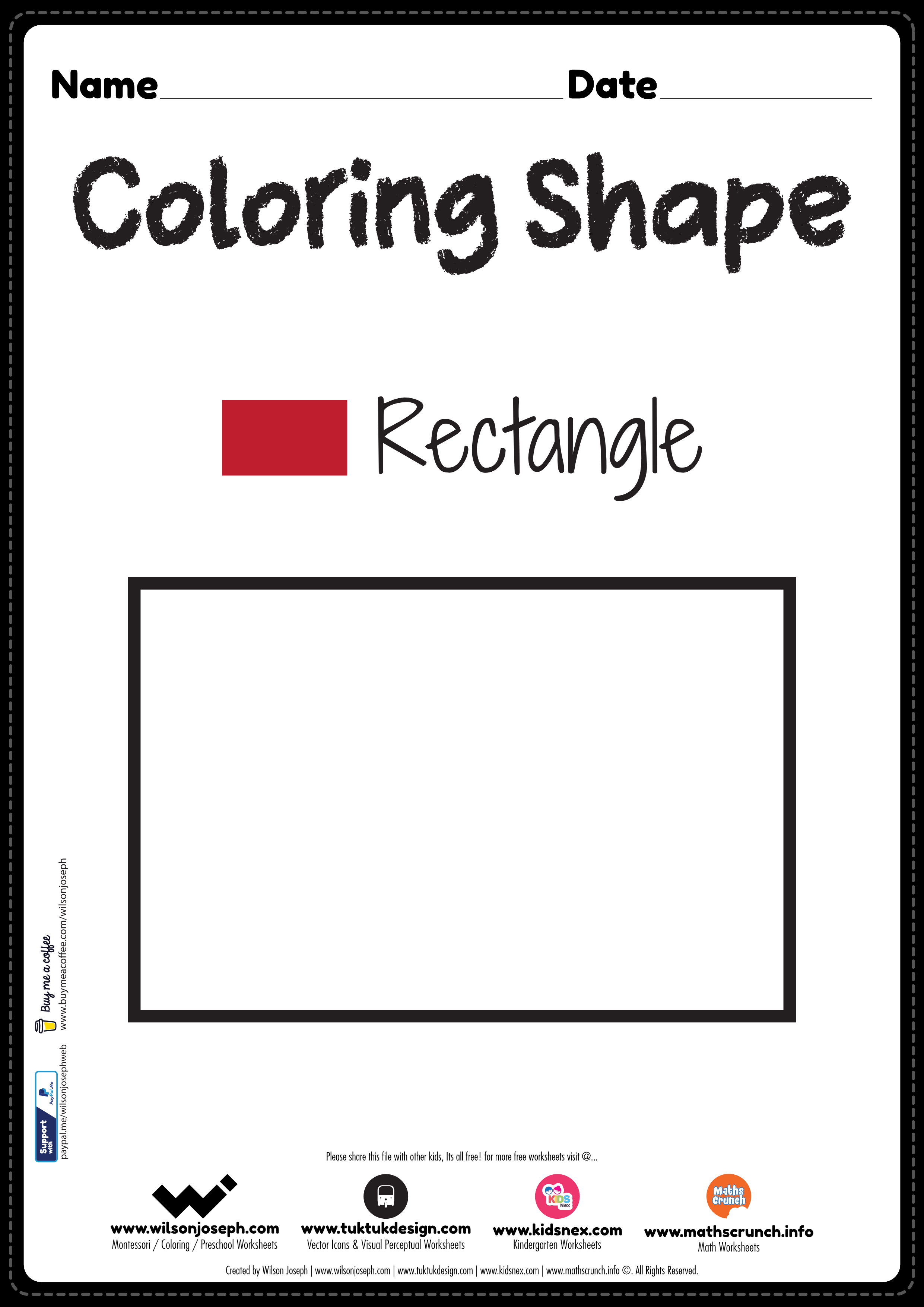 Rectangle coloring page