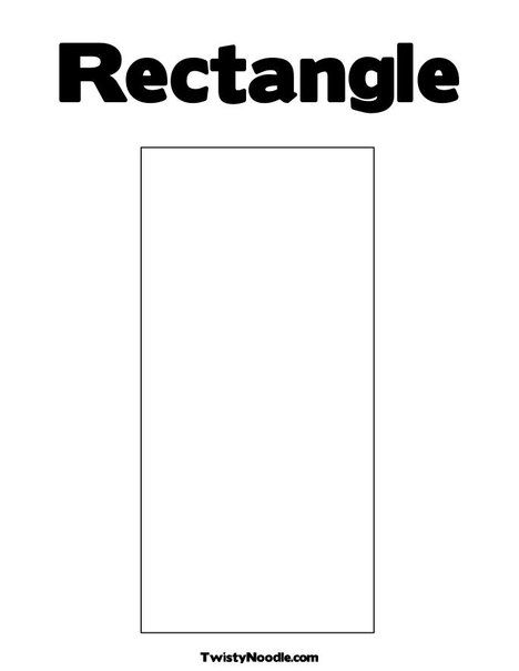 Rectangle coloring page preschool coloring pages kids math worksheets shapes preschool