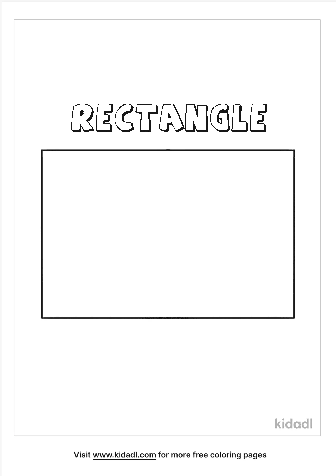 Free rectangle coloring page coloring page printables