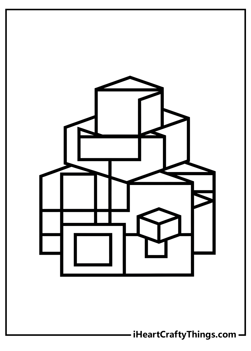 Geometric coloring pages free printables