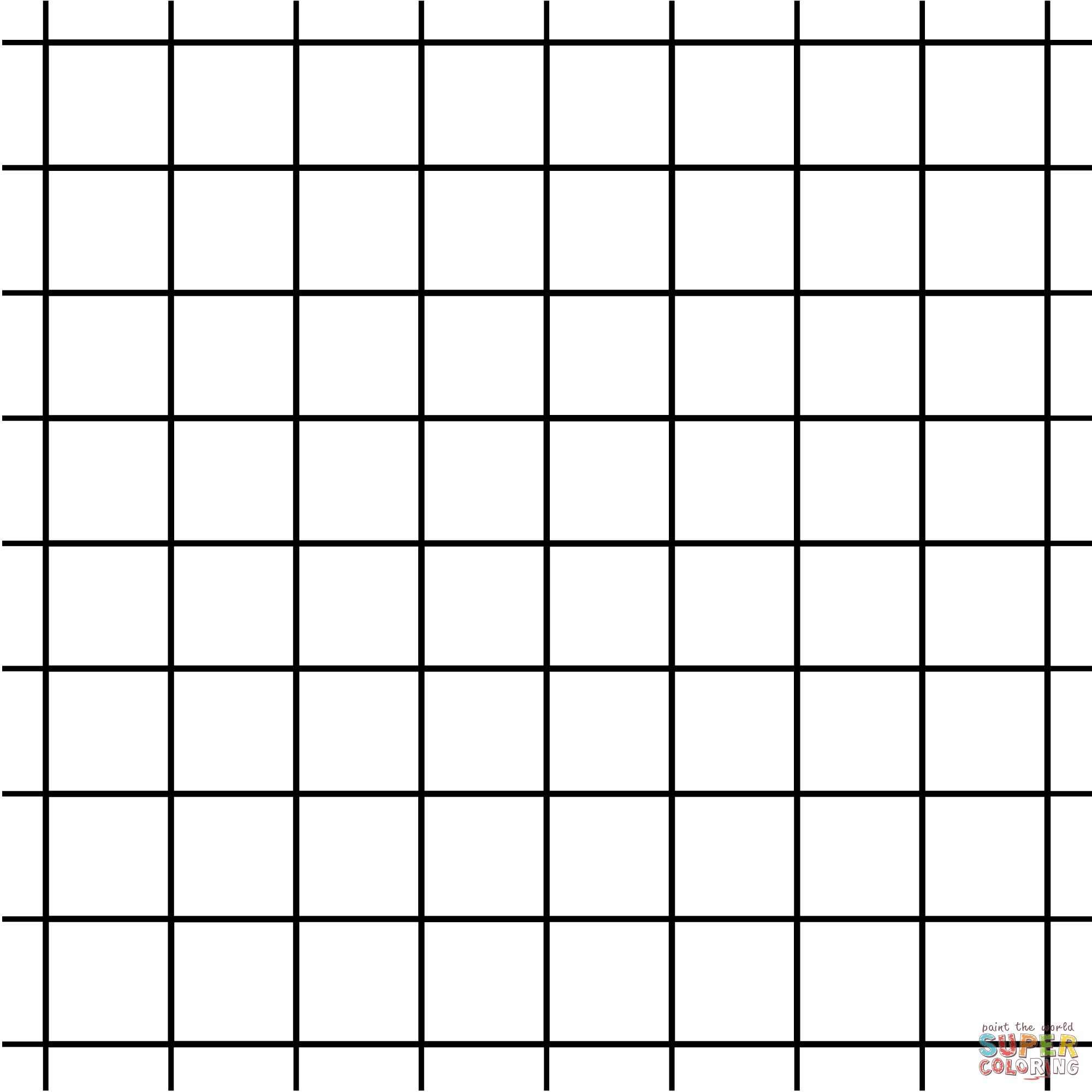 Geometric tessellation with square and rectangle coloring page free printable coloring pages