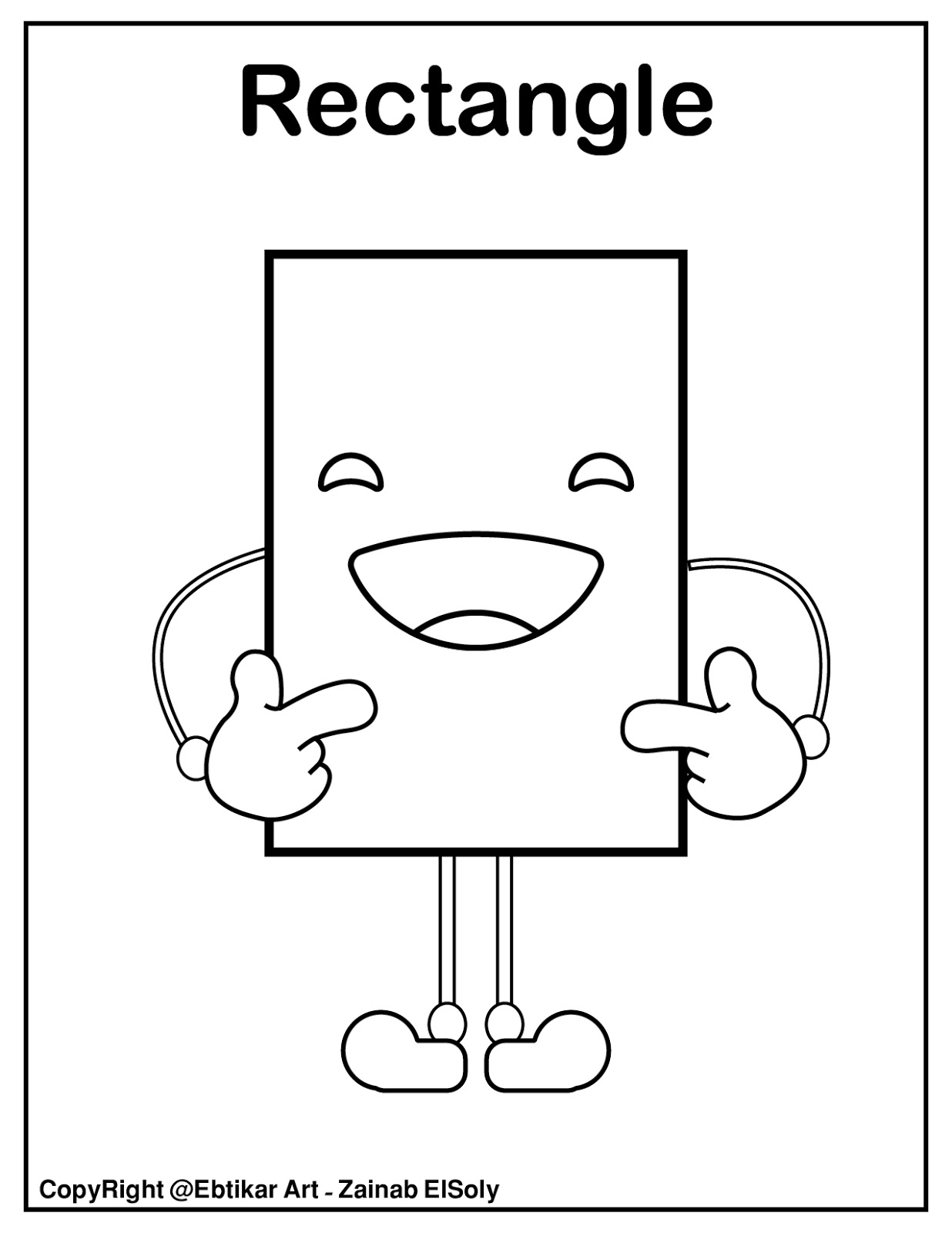 Set of emoji basic shapes for kids coloring pages