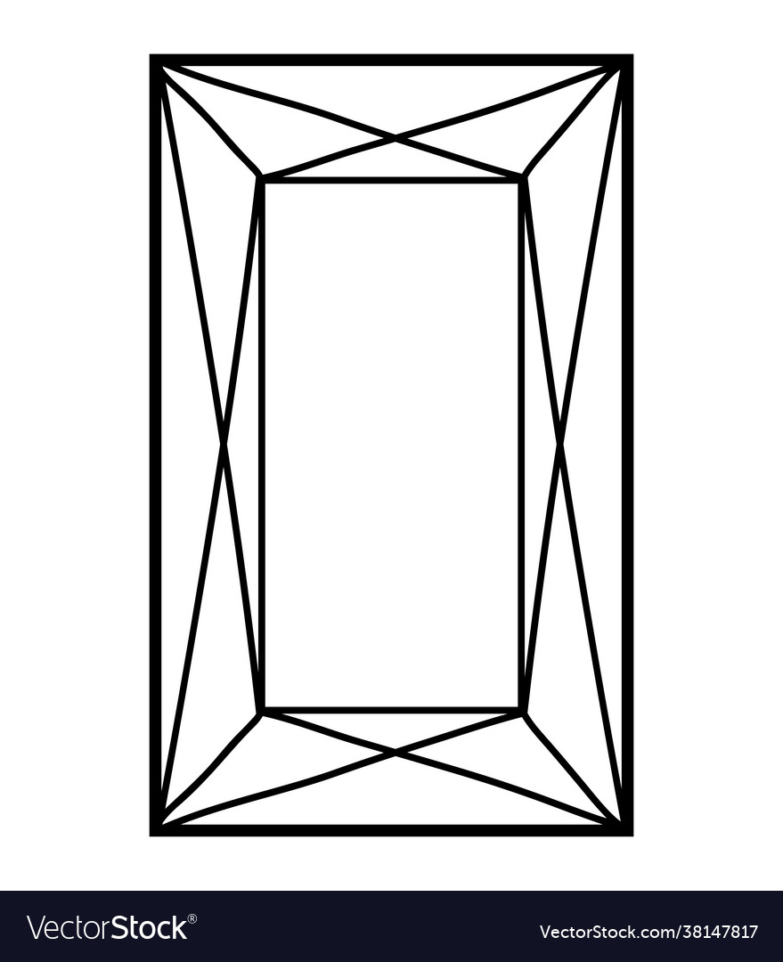 Coloring book gemstone royalty free vector image