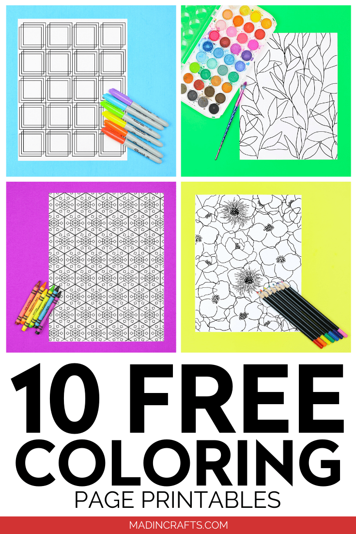 Free printable coloring pages crafts mad in crafts