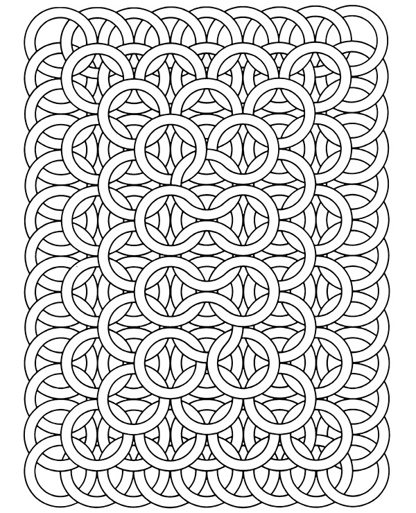 Rectangle mandala relaxing picture to print