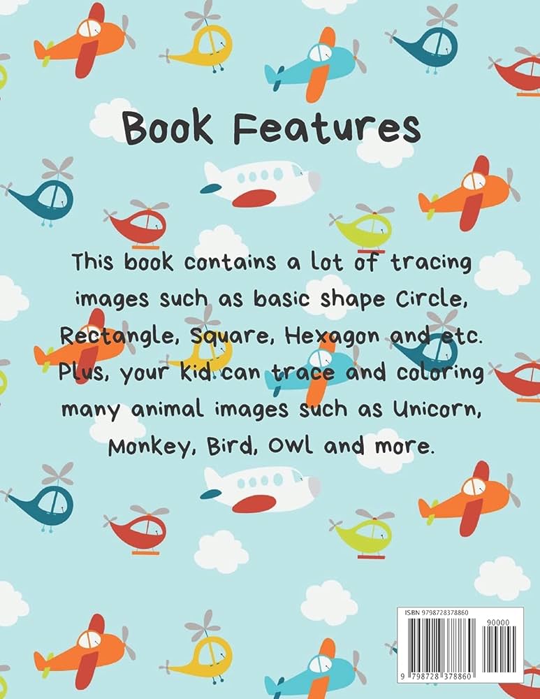 Tracing images activity book trace basic shape circle rectangle square trapezoid and etc