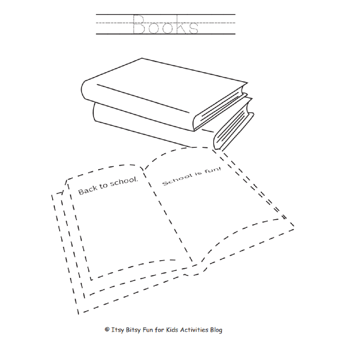 Free printable tracing pages for kids with school theme kids activities blog