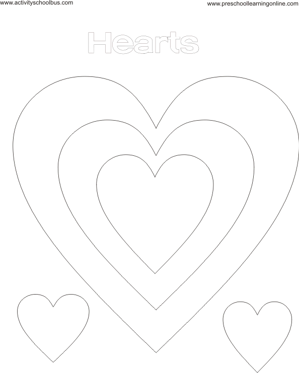 Kids shapes coloring pages patterns