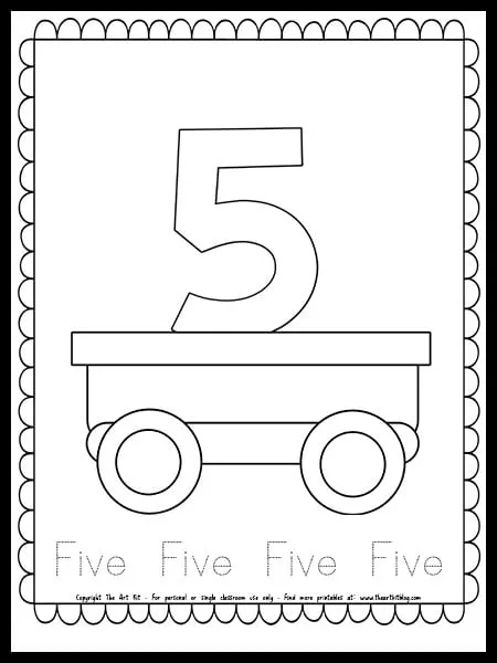 Train number coloring page free printable â the art kit