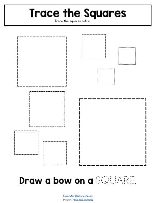 Shape tracing worksheets