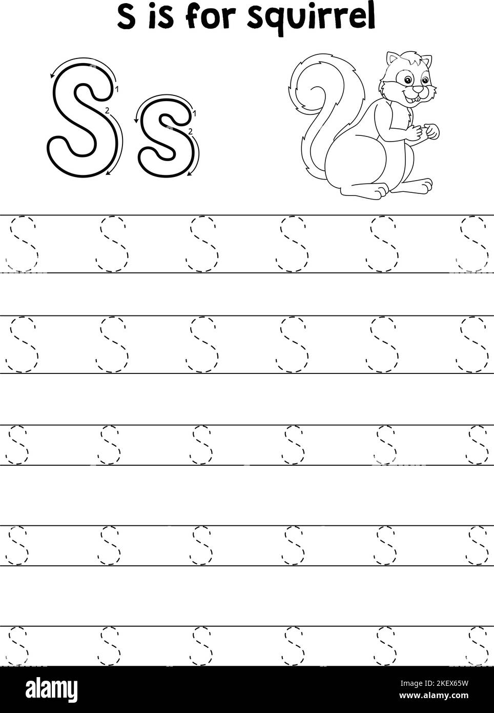 Letter s tracing hi