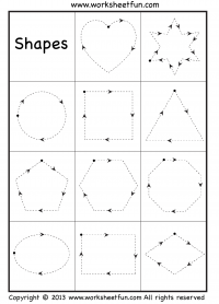 Preschool shapes tracing â heart star circle square triangle pentagon hexagon octagon oval rectangle diamond heptagon nonagon decagon â worksheets free printable worksheets â