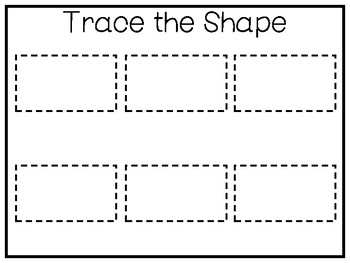 All about the shape rectangle no prep tracing worksheets and activities presc