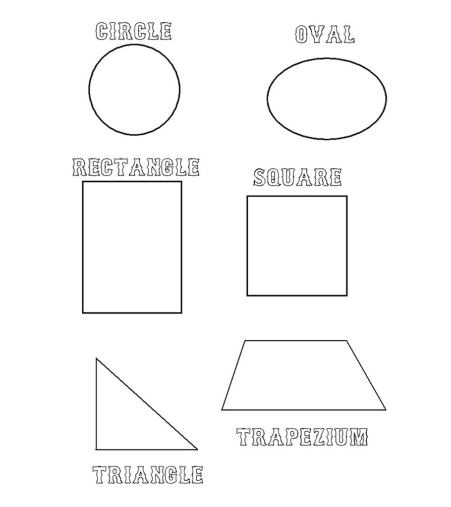 Top free printable shapes coloring pages online