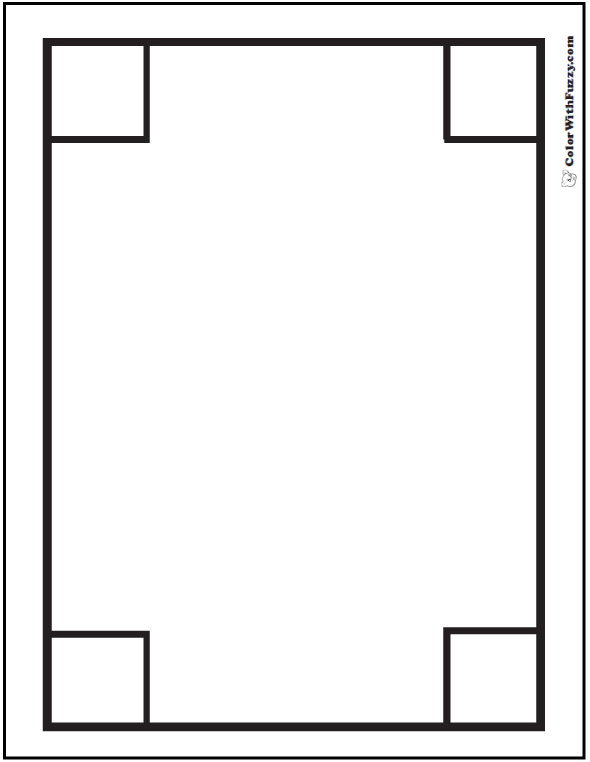 Shape coloring pages â digital pdf squares circles triangles