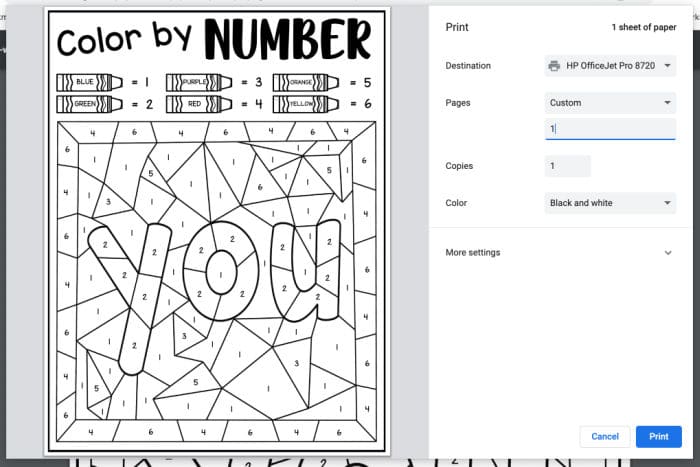 Sight word coloring pages