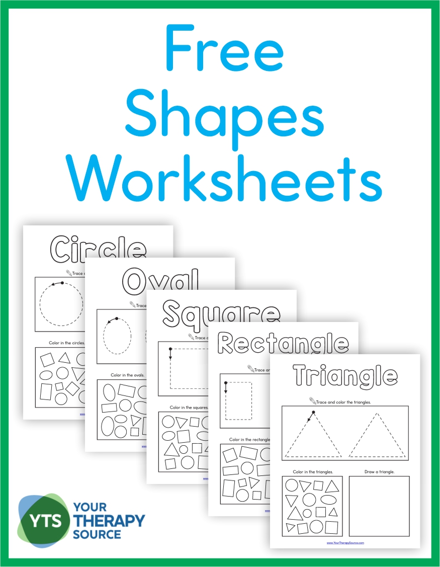 Shapes worksheet preschool