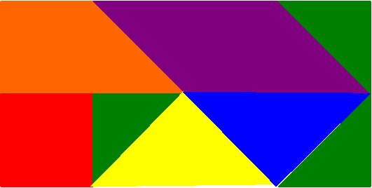 Tangram rectãngulo tangram