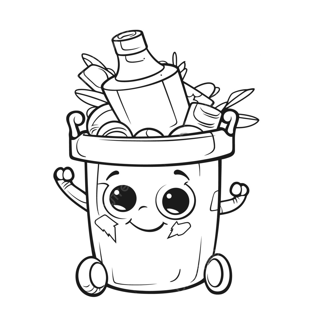 Garbage bin coloring pages outline sketch drawing vector recycling drawing recycling outline recycling sketch png and vector with transparent background for free download