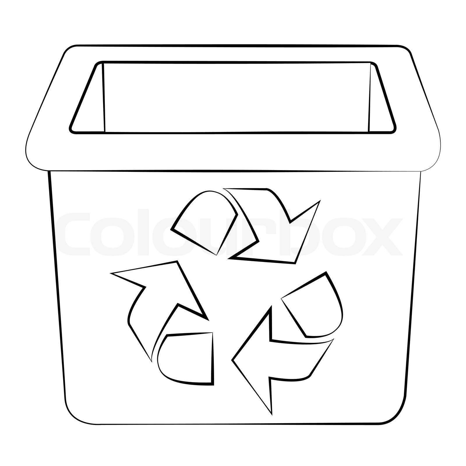 Recycle bin stock vector