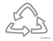 Recycling coloring pages