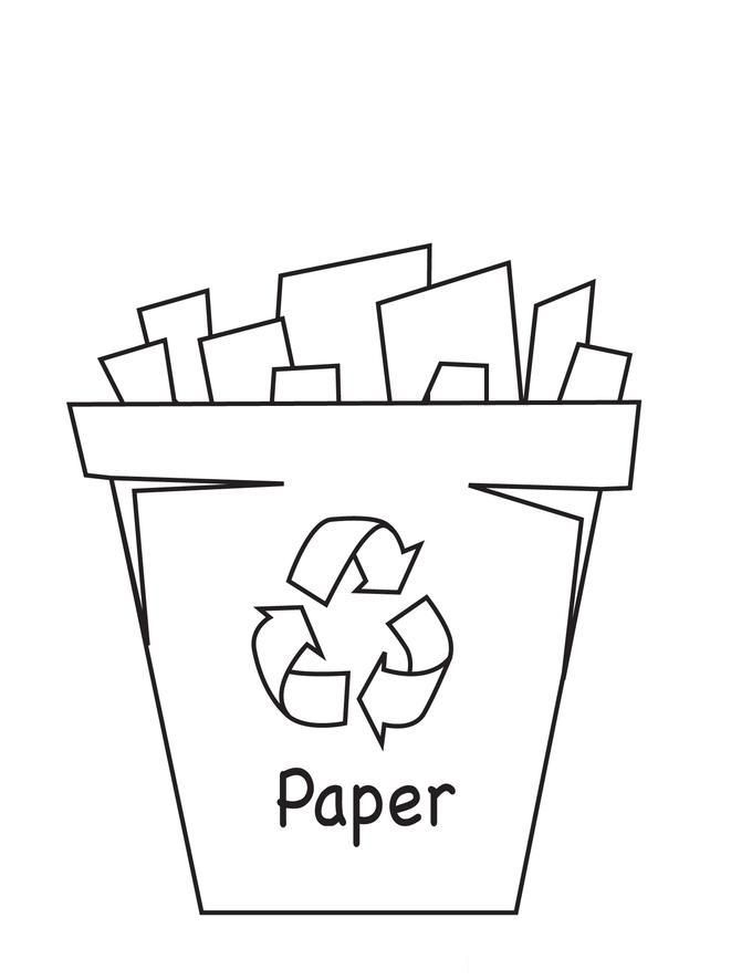 Recycle coloring pages