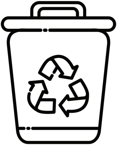 Recycling bin coloring page free printable coloring pages