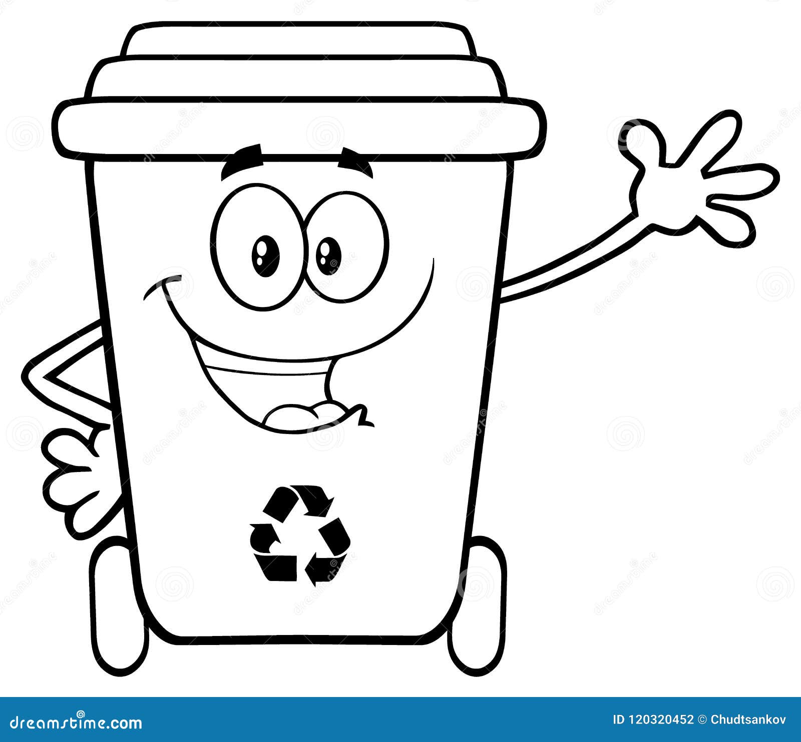 Recycle bin coloring stock illustrations â recycle bin coloring stock illustrations vectors clipart