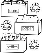 Recycling coloring pages printable for free download