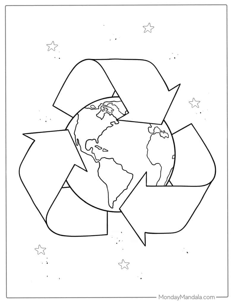 Earth coloring pages free pdf printables