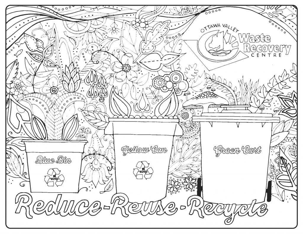 Kids colouring pages â ottawa valley waste recovery centre