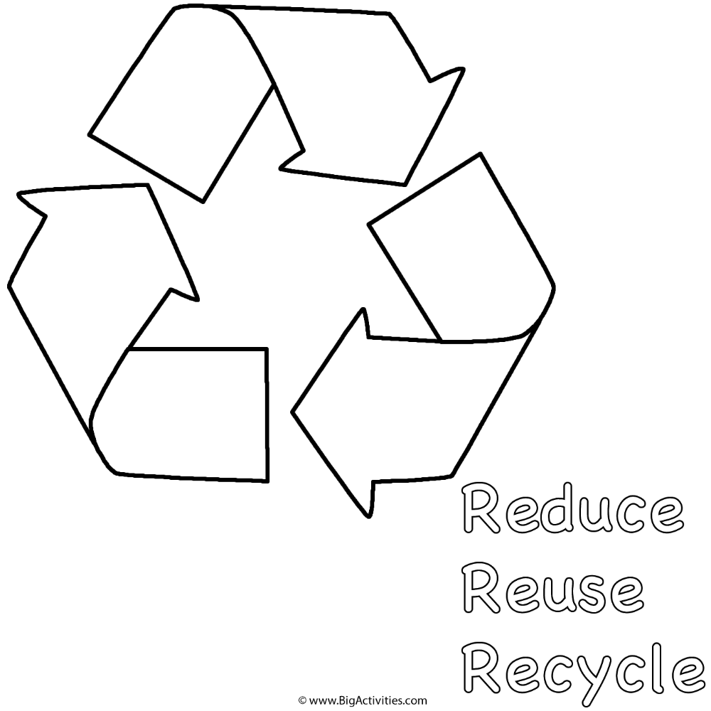 Reduce reuse recycle below symbol