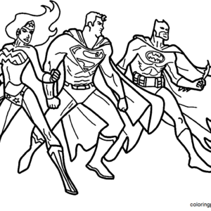 Justice league coloring pages printable for free download