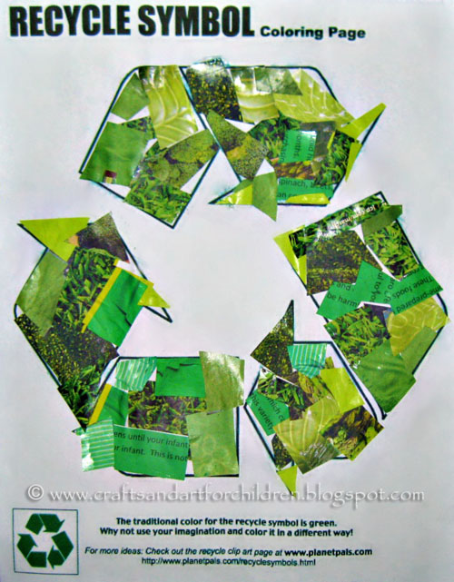 Green is the new black recycling crafts for earth day