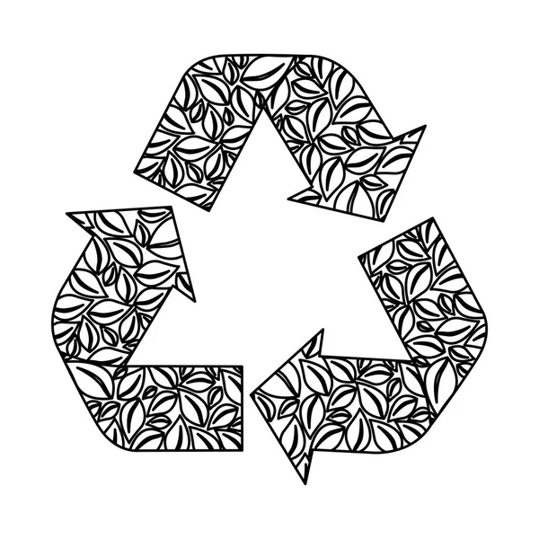 Sketch of recycling symbol with arrows stock vector by grgroupstock