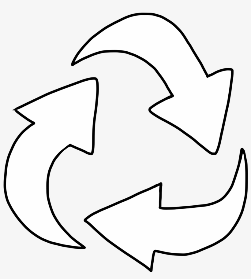 Recycling symbol as tree coloring page free recycle