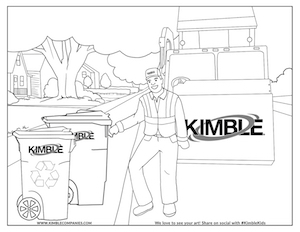 Recycling coloring page coloring pages for kids kimble panies