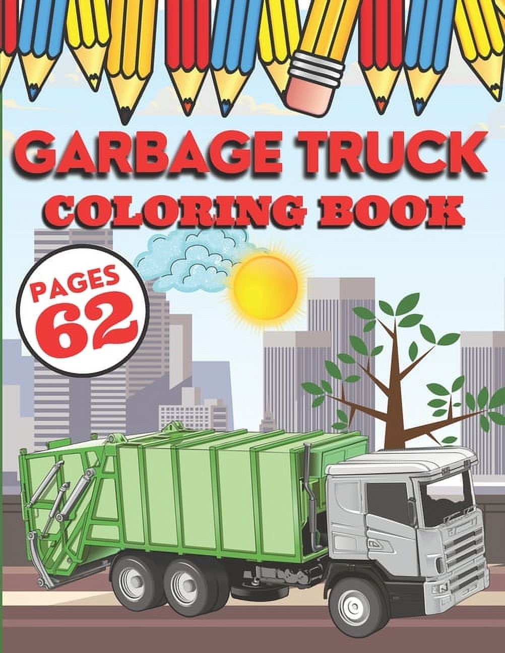 Garbage truck coloring book my first big activity books of trucks