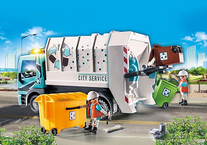 Playmobil city recycling truck coloring page the review wire