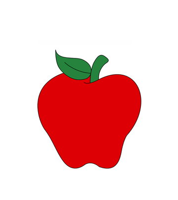 Fresh apple coloring pages for kids to color and print