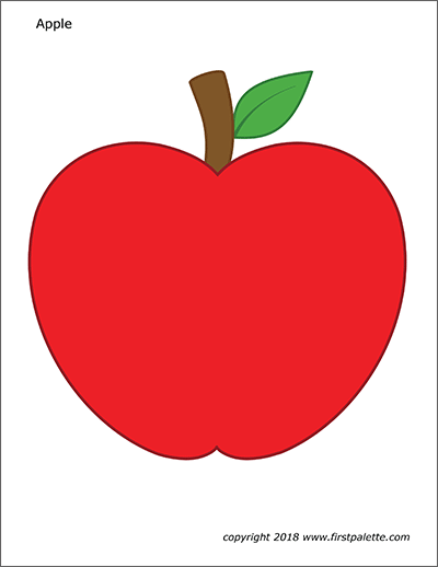 Apples free printable templates coloring pages