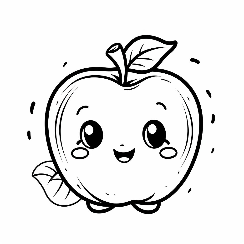 Apple coloring pages free