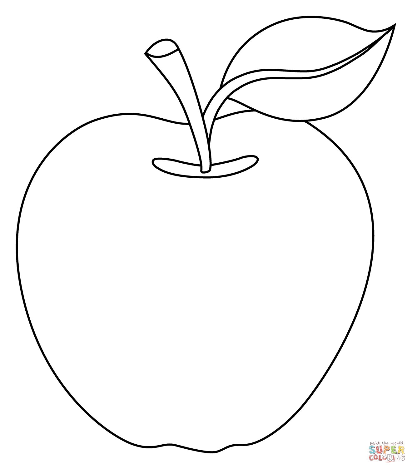 Red apple emoji coloring page free printable coloring pages