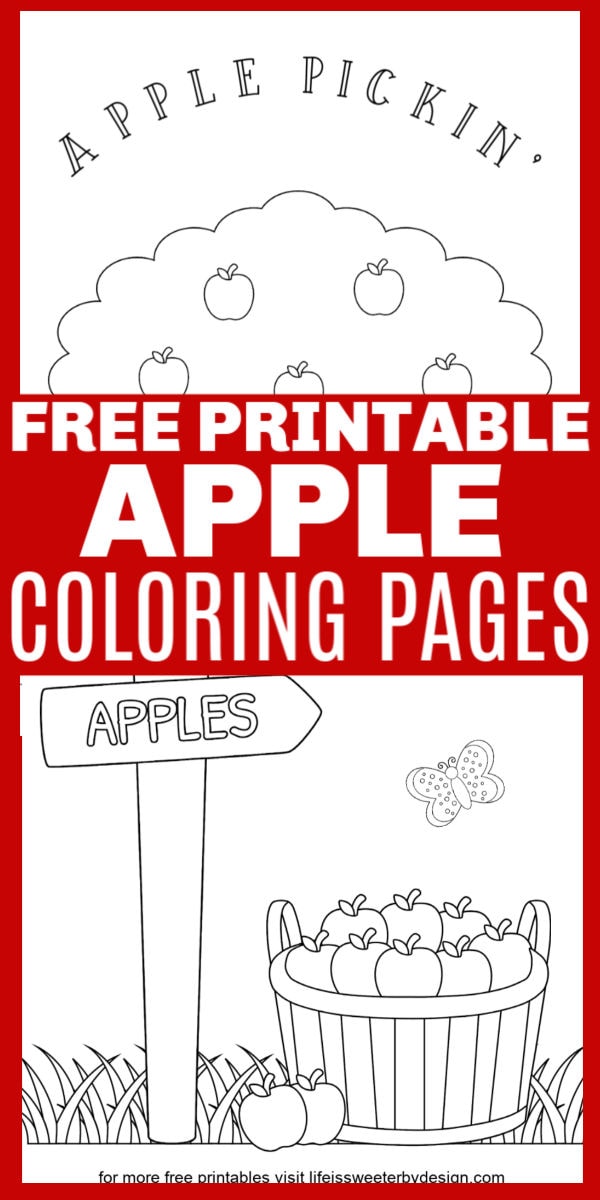 Apple coloring pages