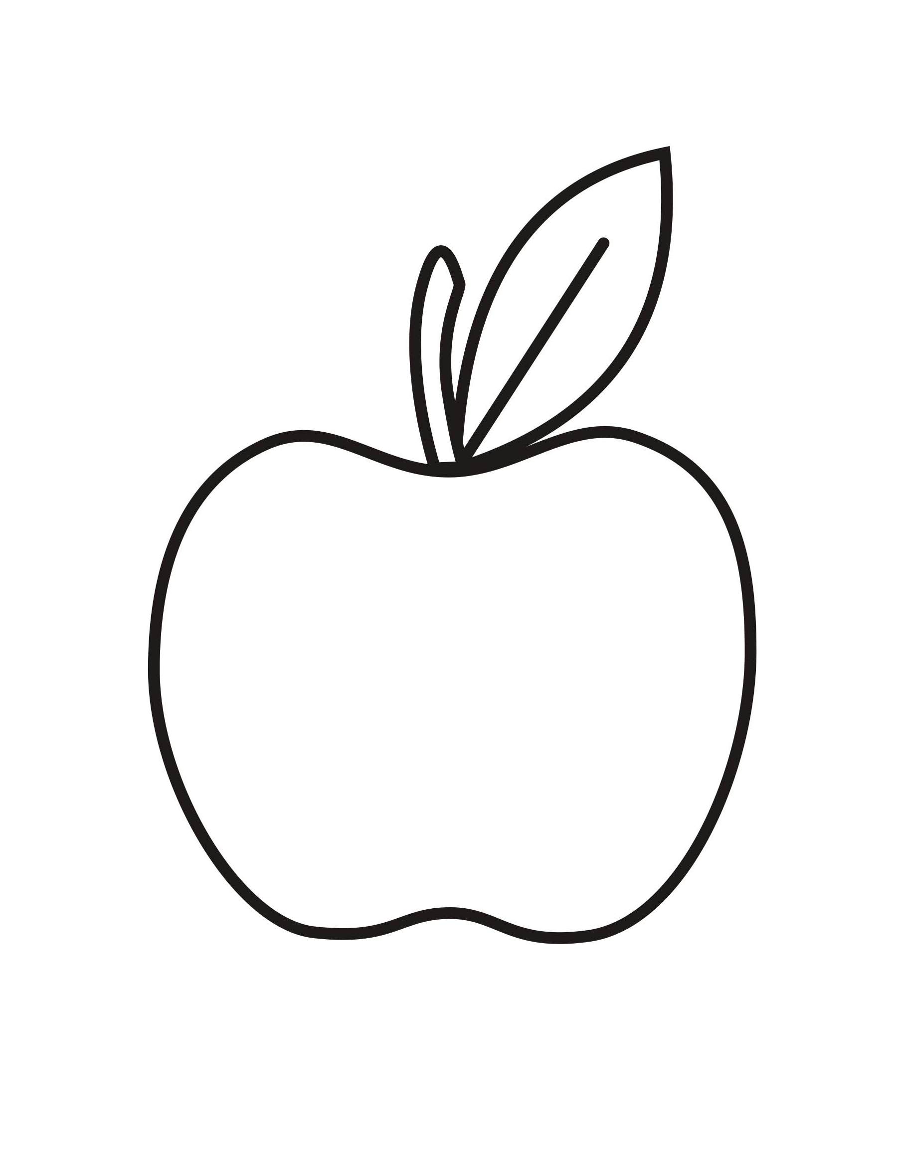 Apple coloring pages to download and print for free