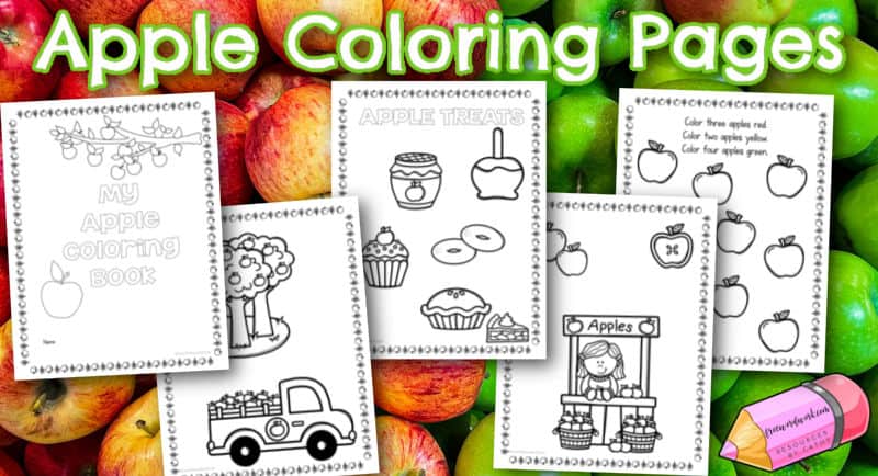 Apple coloring pages