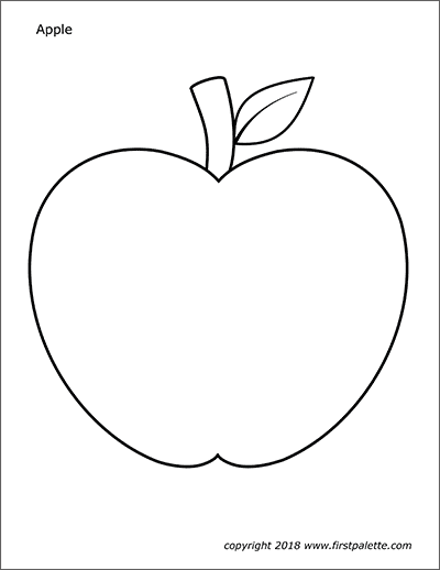 Apples free printable templates coloring pages